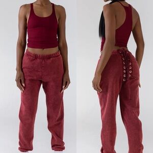 SAMARIA LEAH Nicki Sweatpant in Jam